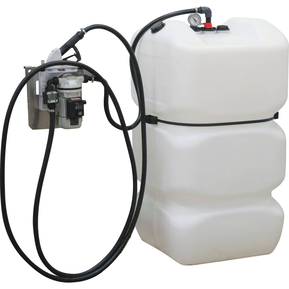 Cuve de stockage AdBlue PEHD 600L simple paroi avec kit station 230V et pistolet automatique + compteur K24 PIUSI - 08084