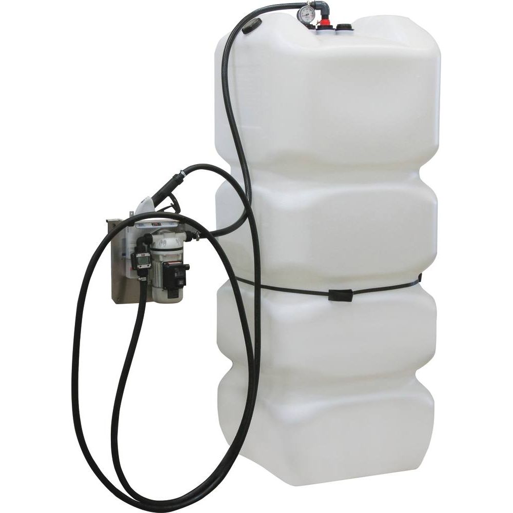Cuve de stockage AdBlue PEHD 1000L simple paroi avec kit station 230V + pistolet automatique + compteur K24 PIUSI - 08088