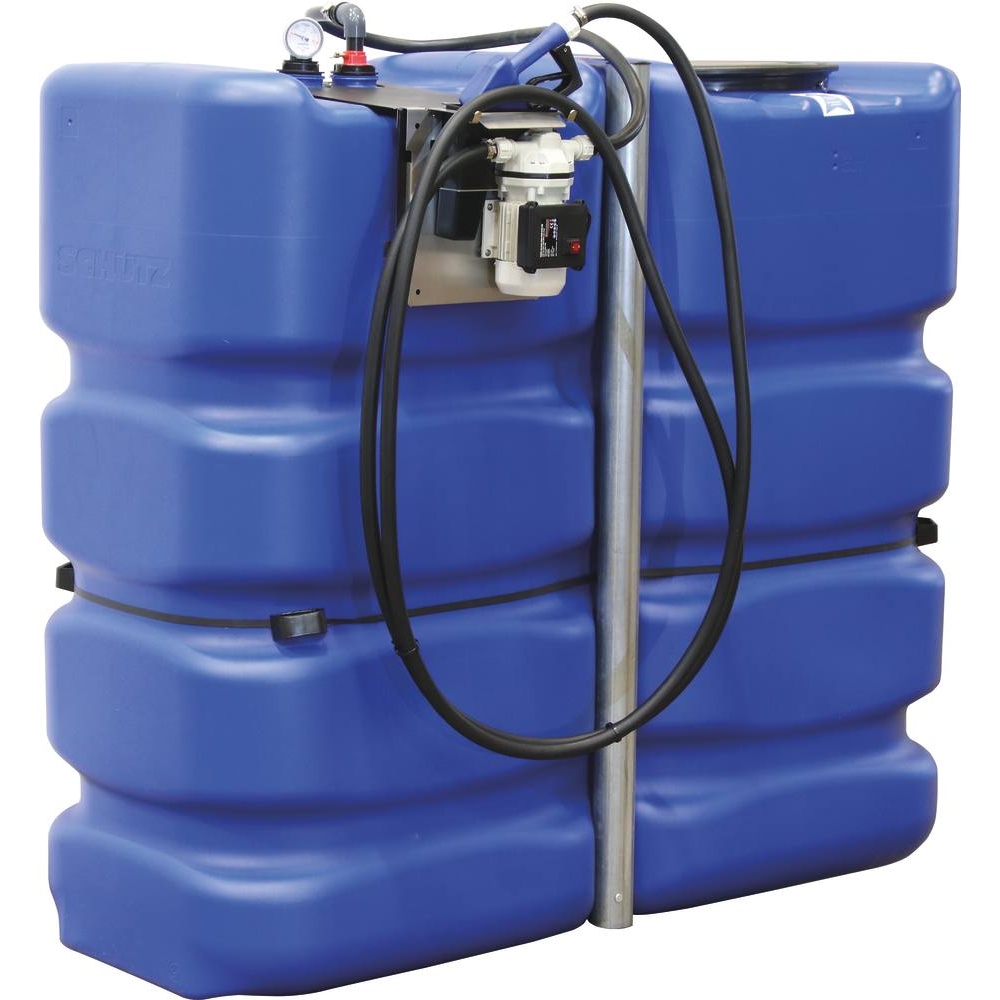 Cuve de stockage AdBlue PEHD simple paroi 2000L avec kit station 230V + pistolet automatique DRAKKAR - 08091