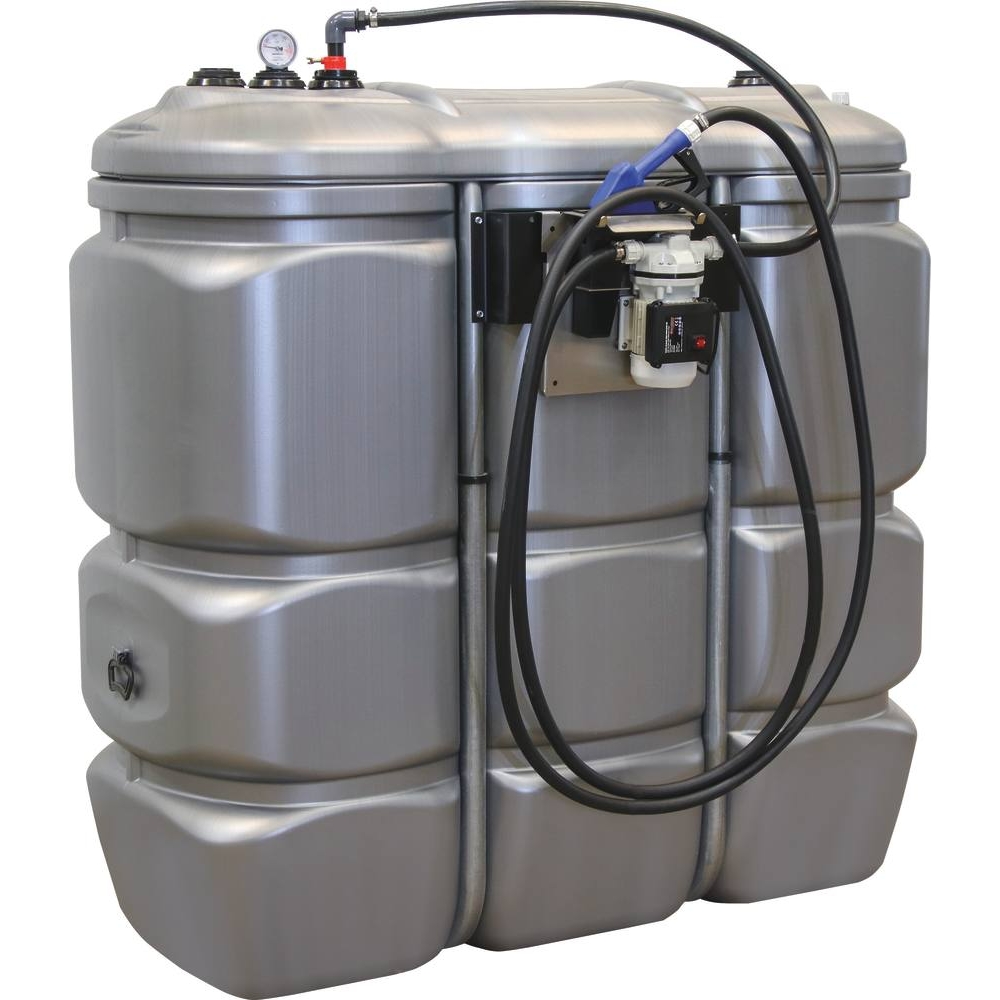 Cuve de stockage AdBlue PEHD double paroi 1500L avec kit station 230V + pistolet automatique DRAKKAR - 08096