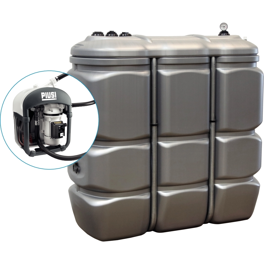 Cuve de stockage AdBlue PEHD double paroi 1500L avec kit station 230V PIUSI - 08097