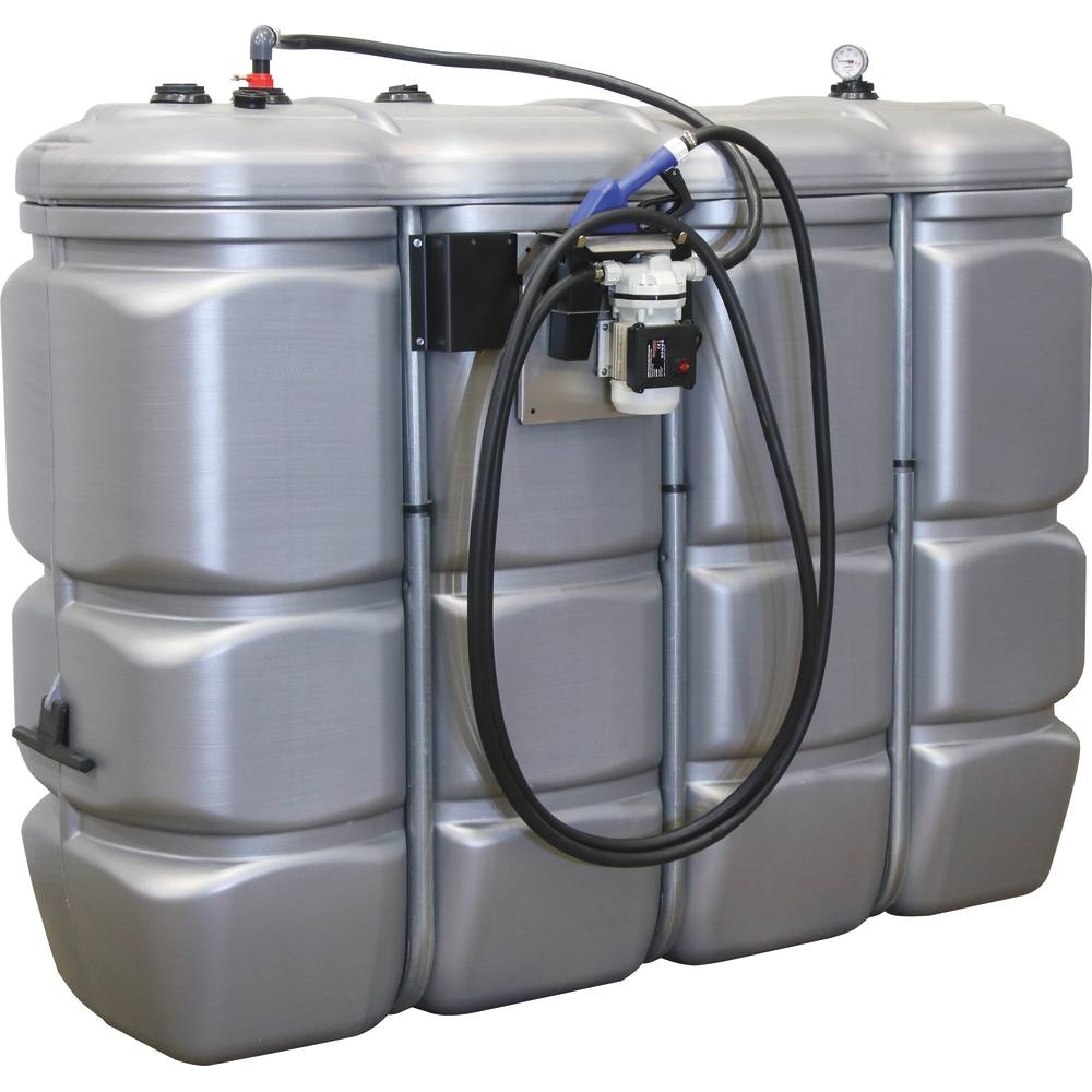 Cuve de stockage AdBlue PEHD double paroi 2000L avec kit station 230V + pistolet automatique DRAKKAR - 08102