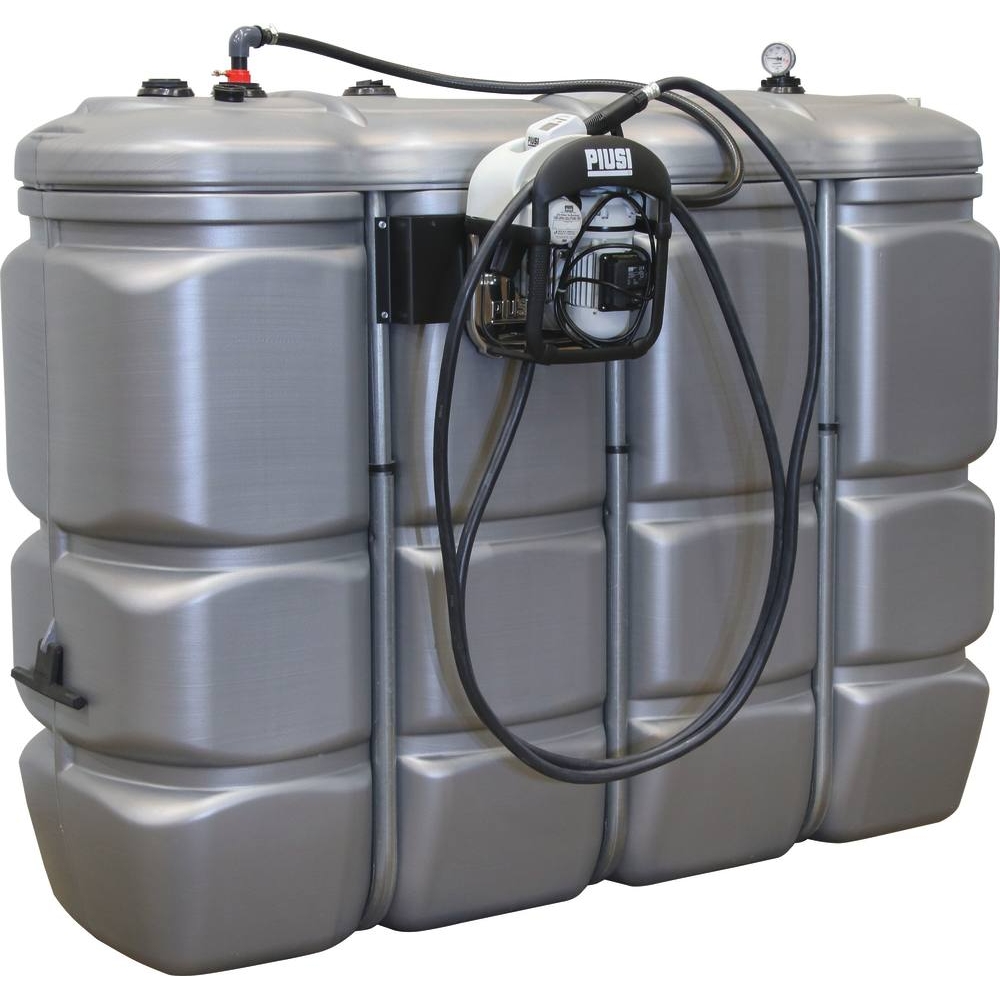 Cuve de stockage AdBlue PEHD double paroi 2000L avec kit station 230V + pistolet automatique avec compteur K24 + filtre PIUSI - 08106