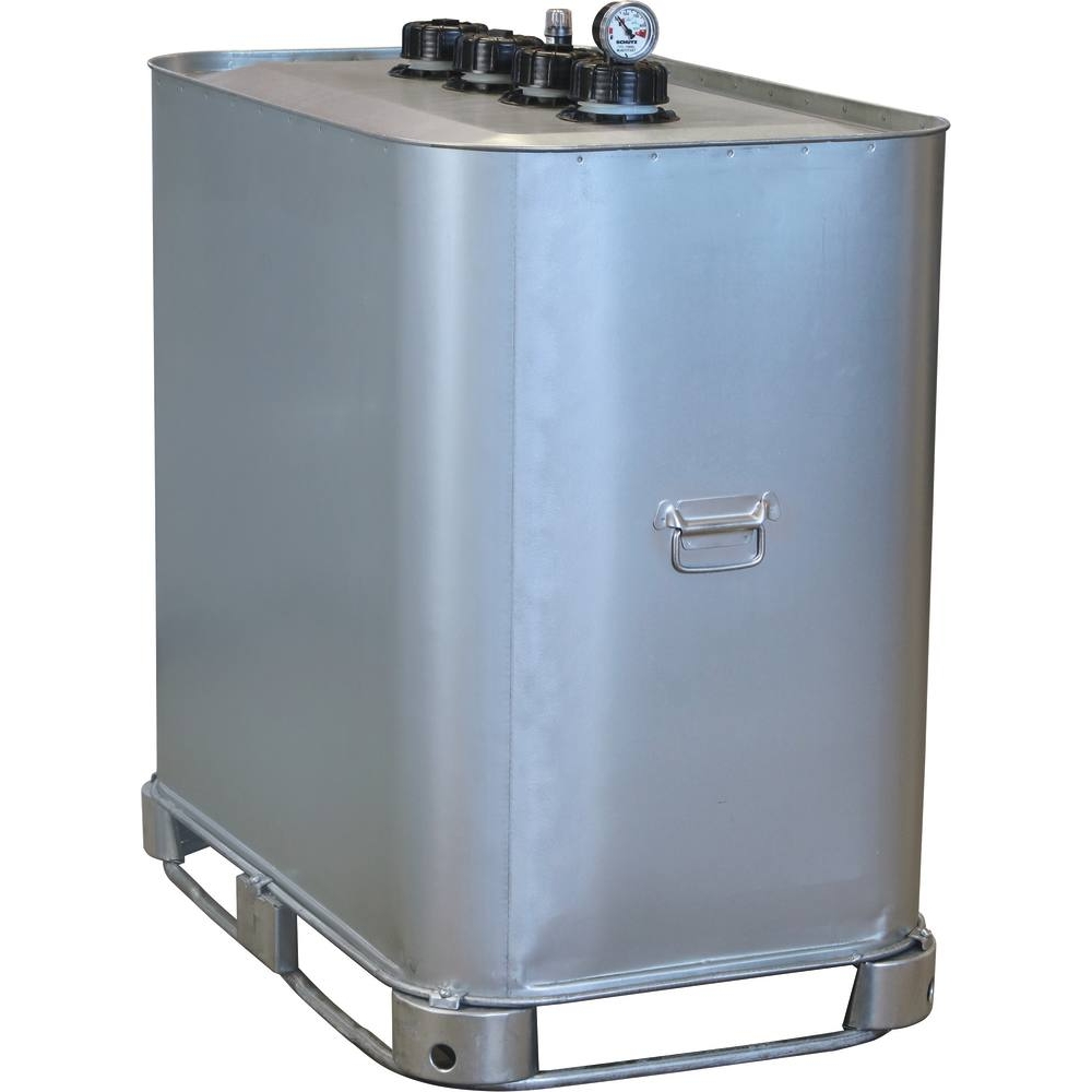 Cuve de stockage gasoil galvanisée 700L double paroi SCHUTZ - 08110