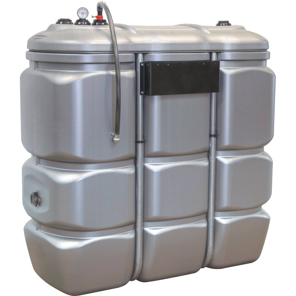 Cuve de stockage gasoil PEHD 1500L double paroi pré-équipée SCHUTZ - 08126