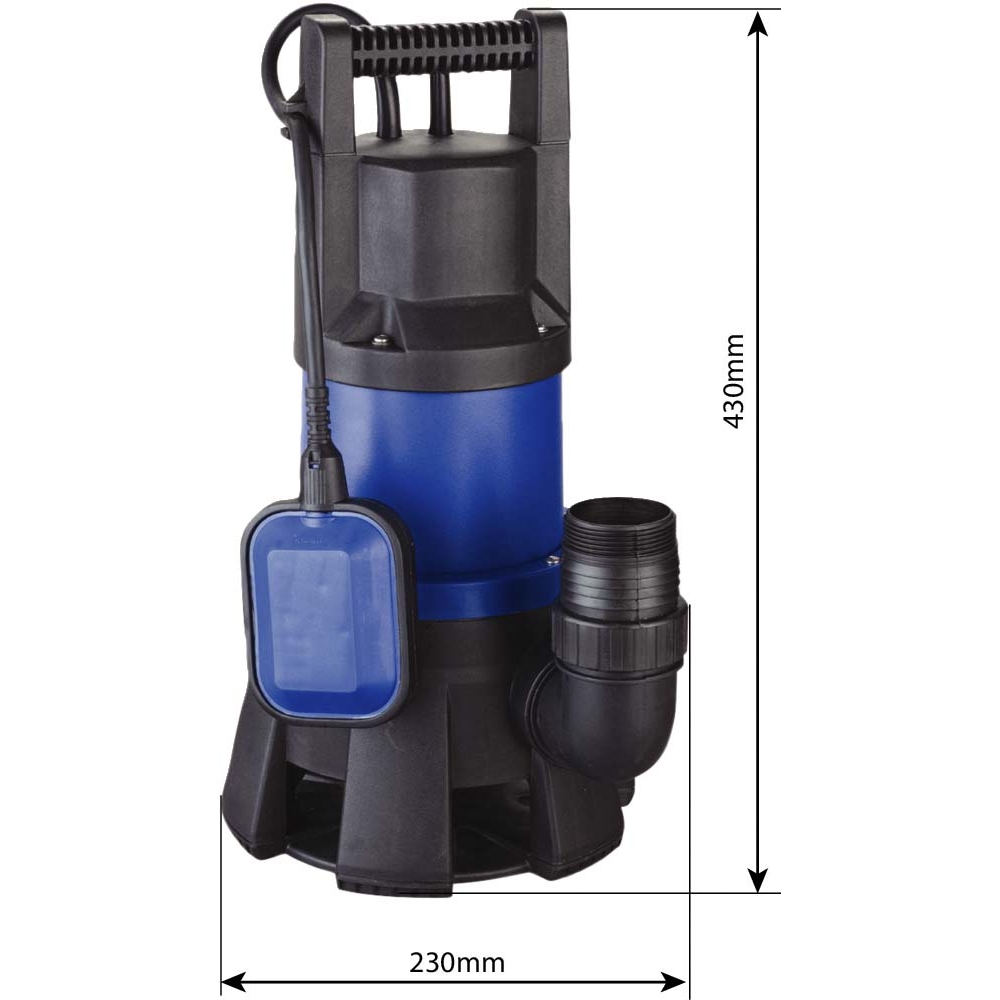 Pompe à eau immergée automatique pvc 230v 1300w avec flotteur SODIGREEN - 08180