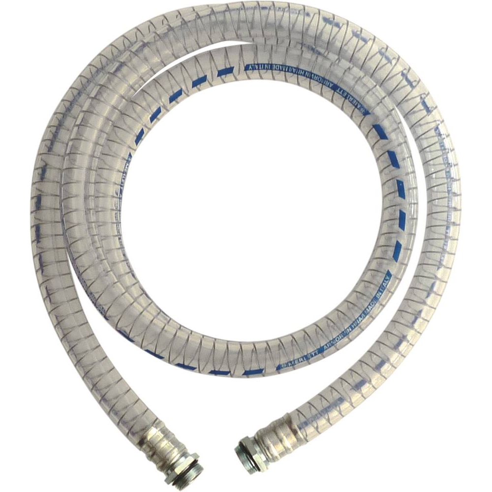 Tuyau d'aspiration spiralé 3m 25mm avec raccord mâle 1
