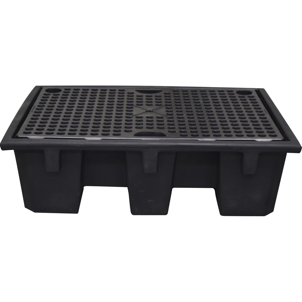 Bac de retention polyethtlene 240l 130x90x39cm avec caillebottis polyethylene DRAKKAR EQUIPEMENT - 08240