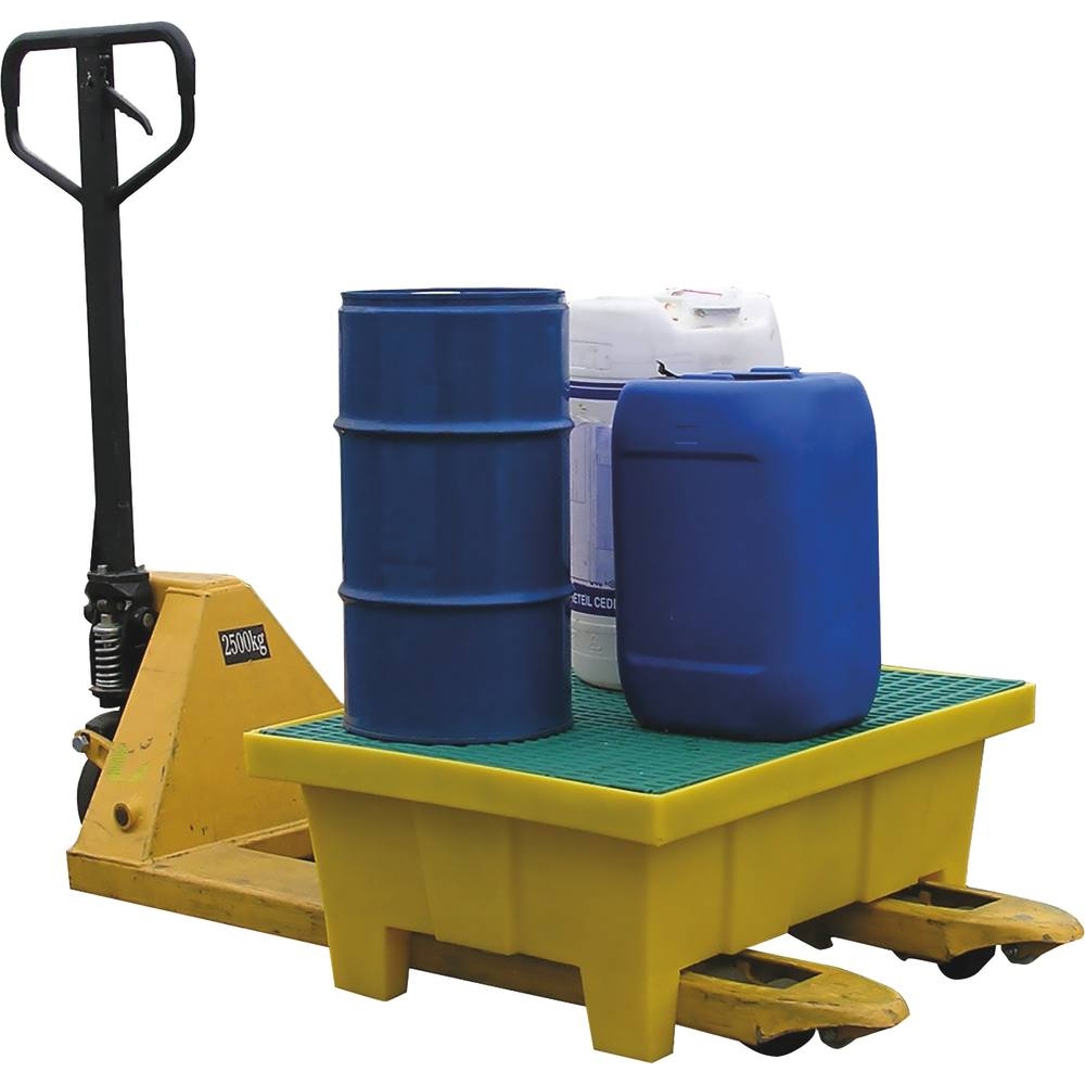 Bac de rétention 70L 100% PE avec pieds et caillebotis DRAKKAR - 08249