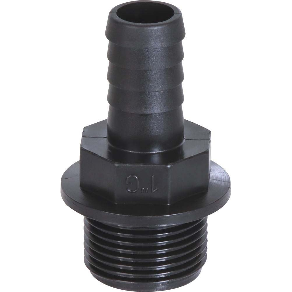 Raccord male/male droit 1'x19 pvc - 08285