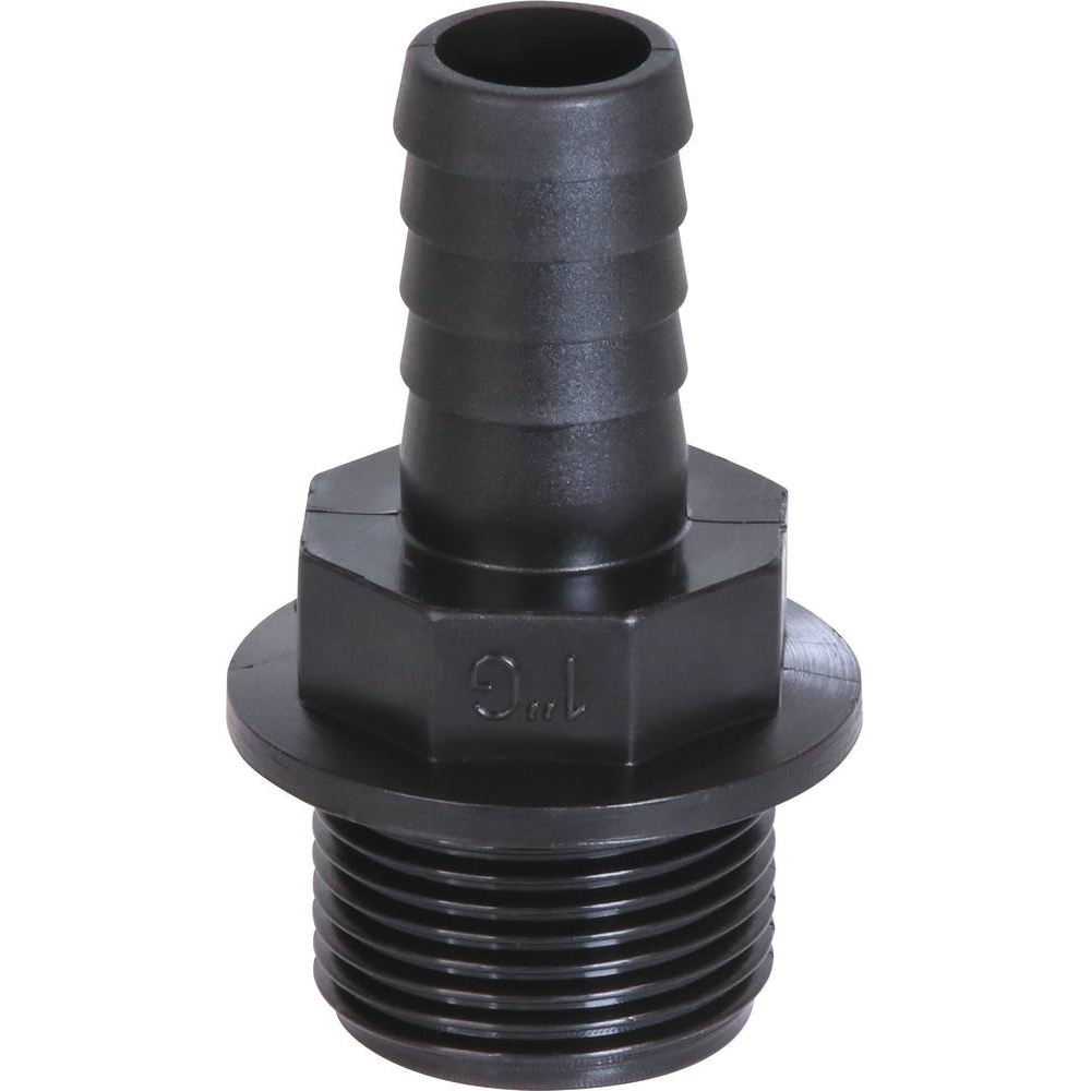 Raccord cannelé PVC mâle 1