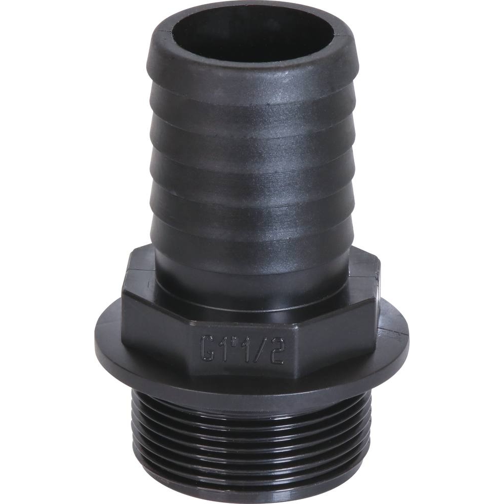 Raccord cannelé PVC mâle 1