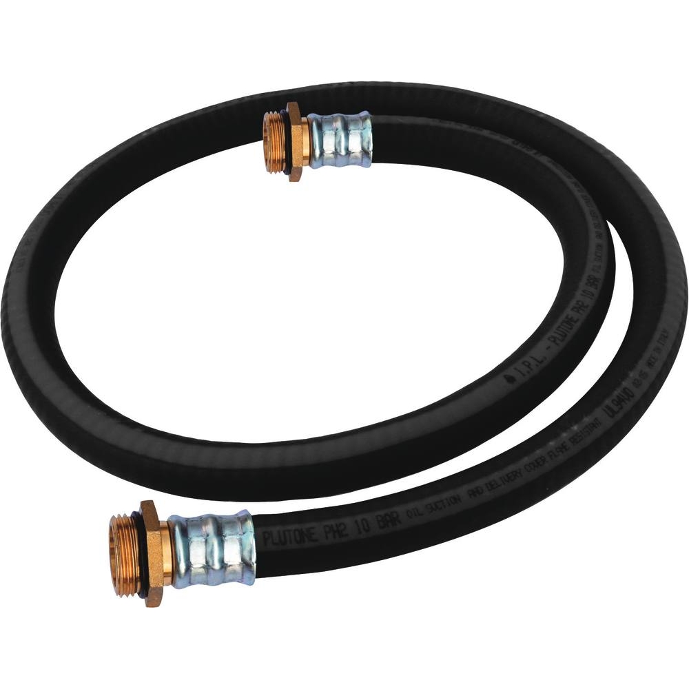 Tuyau gasoil renforcé 1m 25mm avec raccord mâle 1