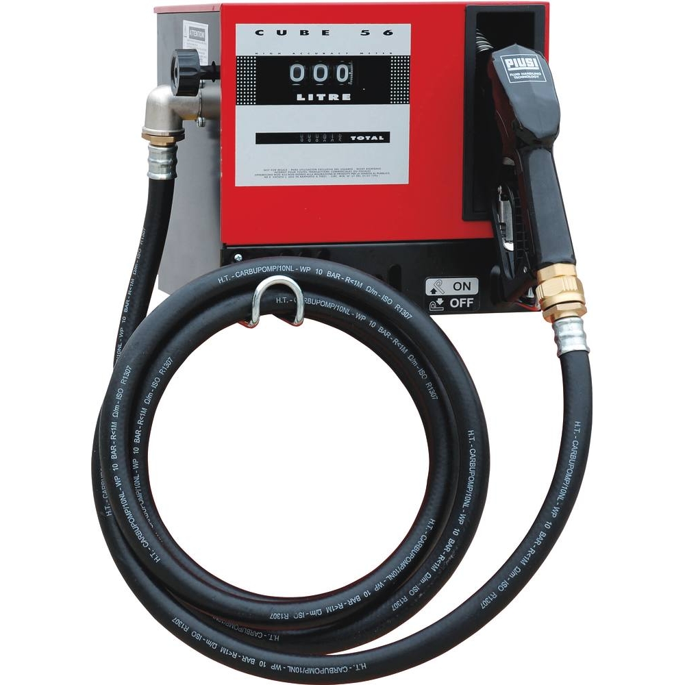 Pompe à gasoil 230V 56 l/min avec pistolet automatique/volucompteur - station carrossée PIUSI - 08380