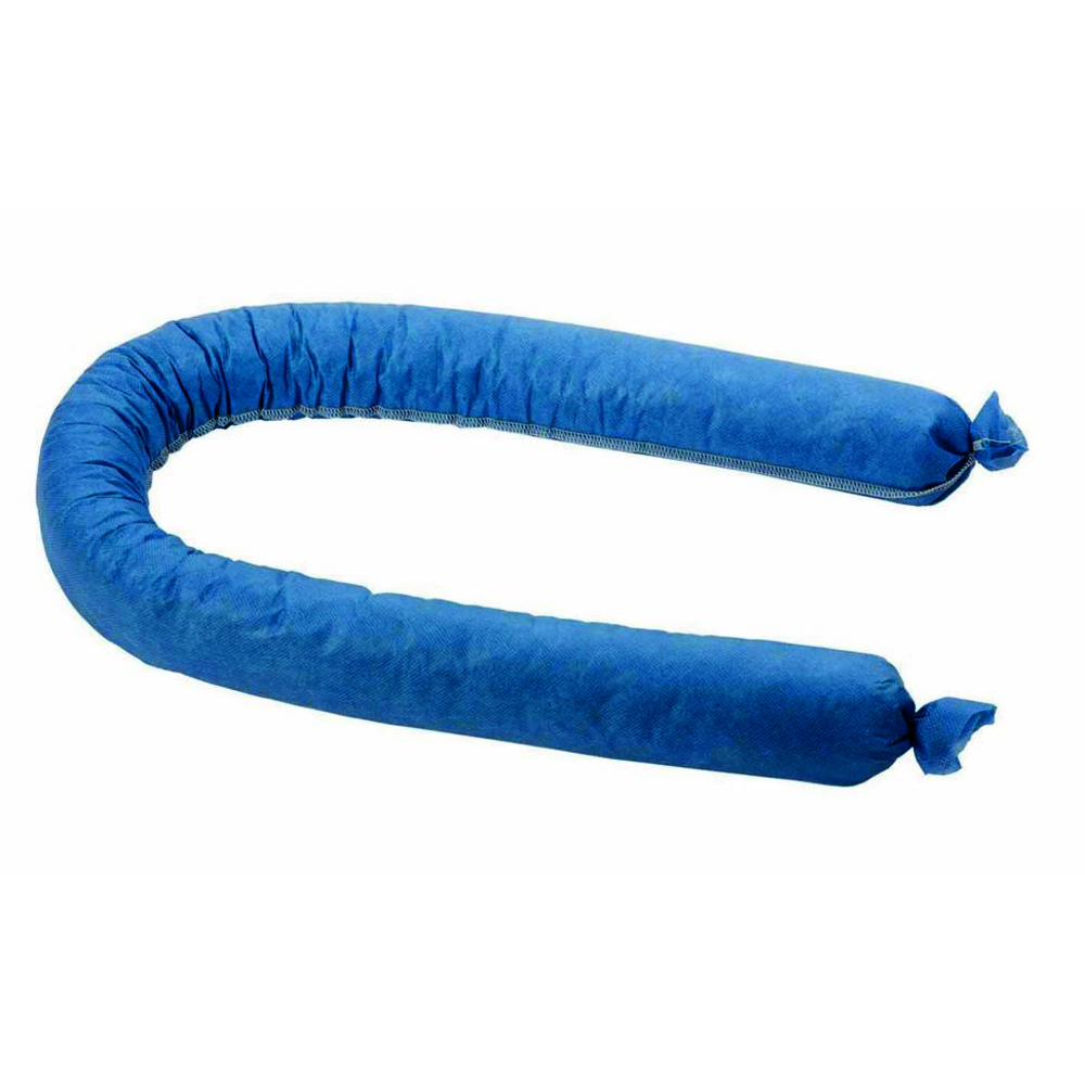 Boudin absorbant hydrocarbures -8cm x 1 20m - bleu- 5 3l - a l'unite -08387