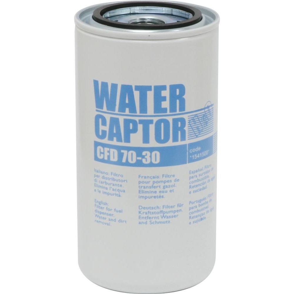 Filtre à gasoil à absoption d'eau 70 l/min 30μ femelle 3/4