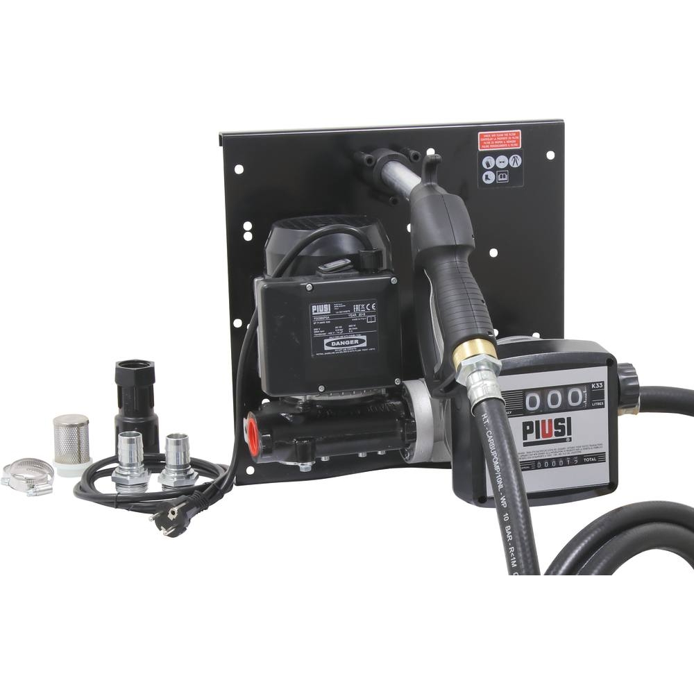 Pompe à gasoil 230V 56 l/min avec volucompteur - station murale PIUSI - 08517