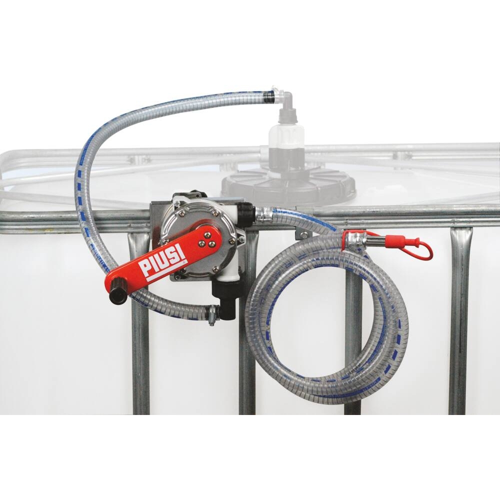 Pompe rotative AdBlue avec tuyau de refoulement 38 l/min + kit fixation pour IBC PIUSI - 08522