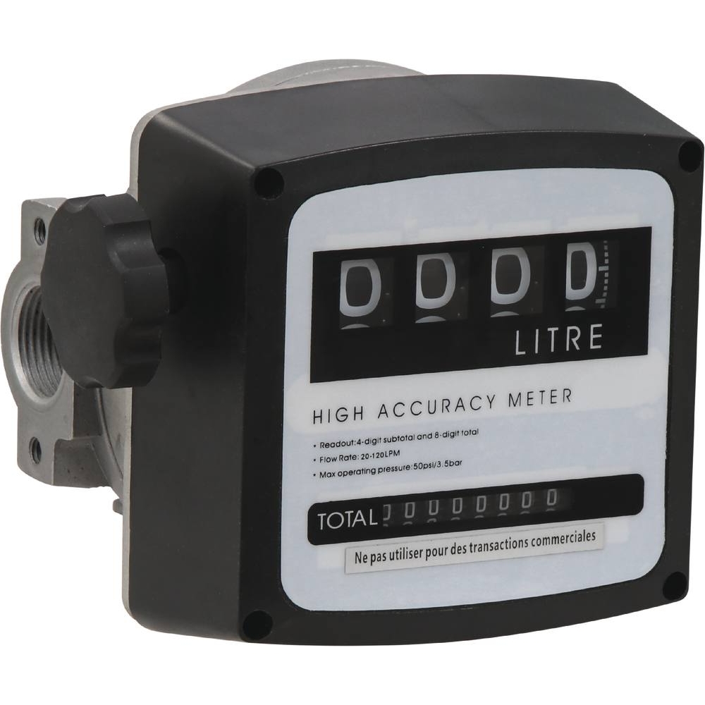 Volucompteur mécanique gasoil 4 chiffres 1" F DRAKKAR - 08554
