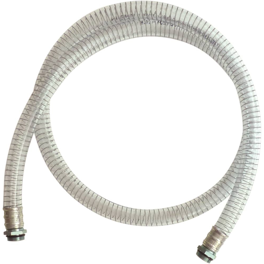 Tuyau d'aspiration spiralé 2,3m 25mm avec raccord mâle 1