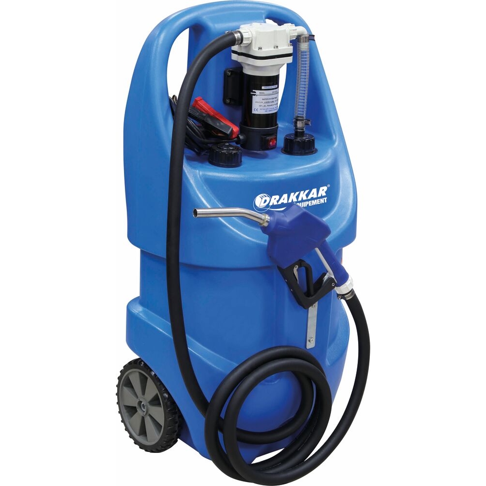 Cuve mobile/caddy AdBlue 75L sur roues pompe électrique 12V 100W 10 l/min DRAKKAR - 08621
