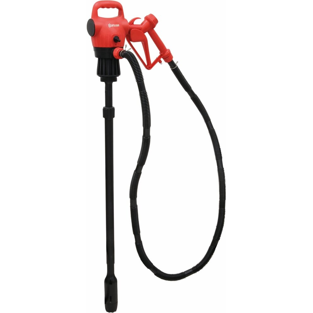 Pompe à gasoil 12/230V 18 l/min avec canne télescopique pour fût - en kit STILKER - 08632