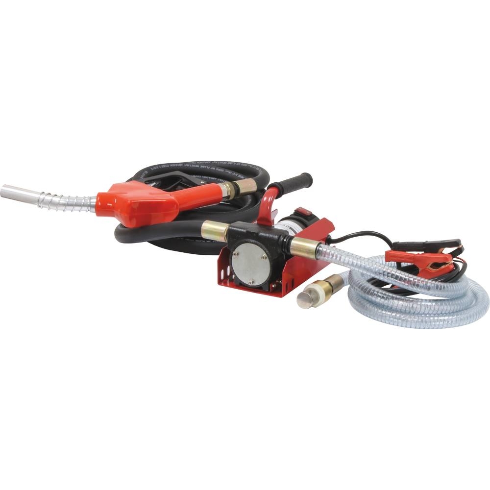 Pompe à gasoil 12V 35 l/min avec pistolet automatique/tuyau d'aspiration et refoulement - en kit DRAKKAR - 08646
