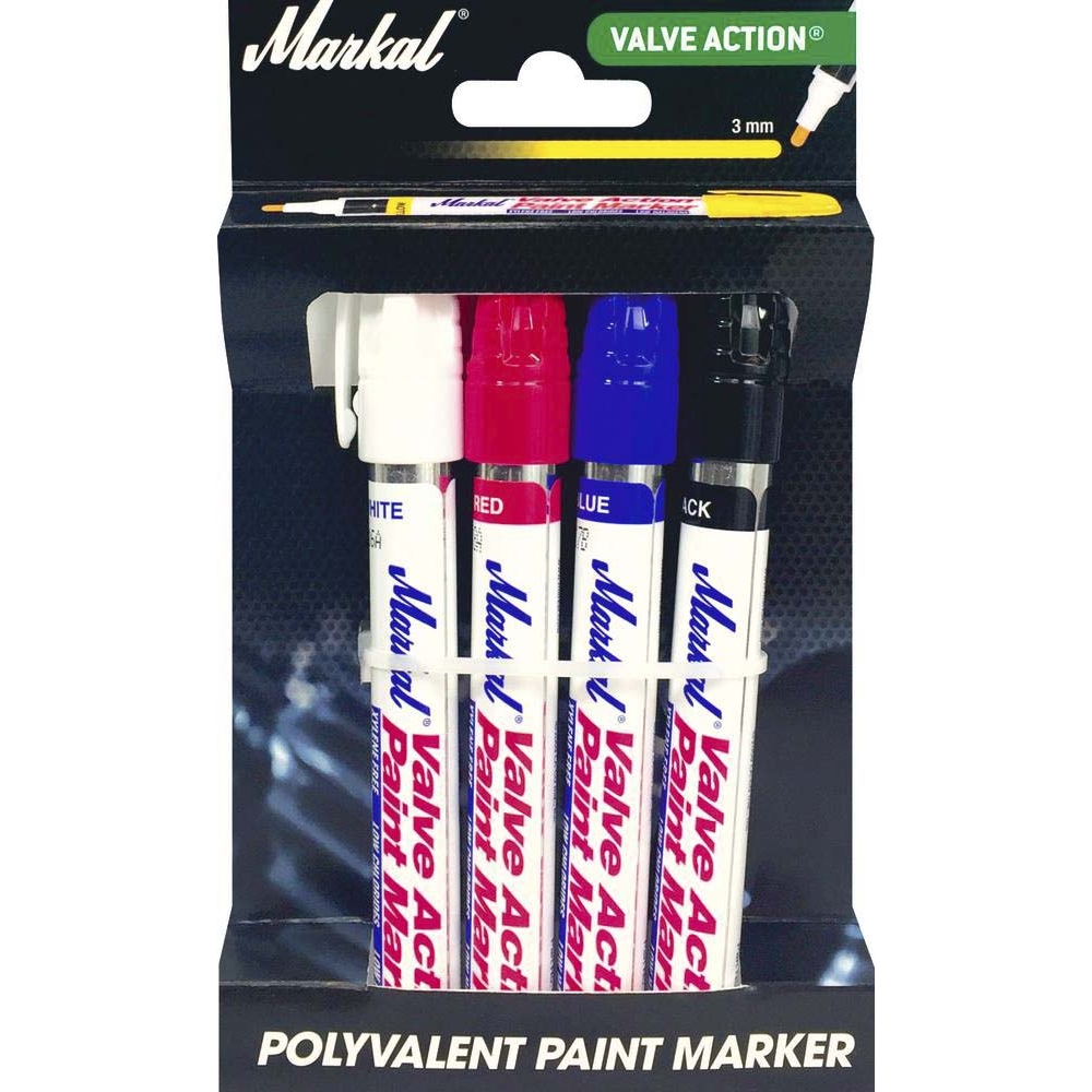 Blister de 4 feutres à peinture liquide paint MARKAL - 08708