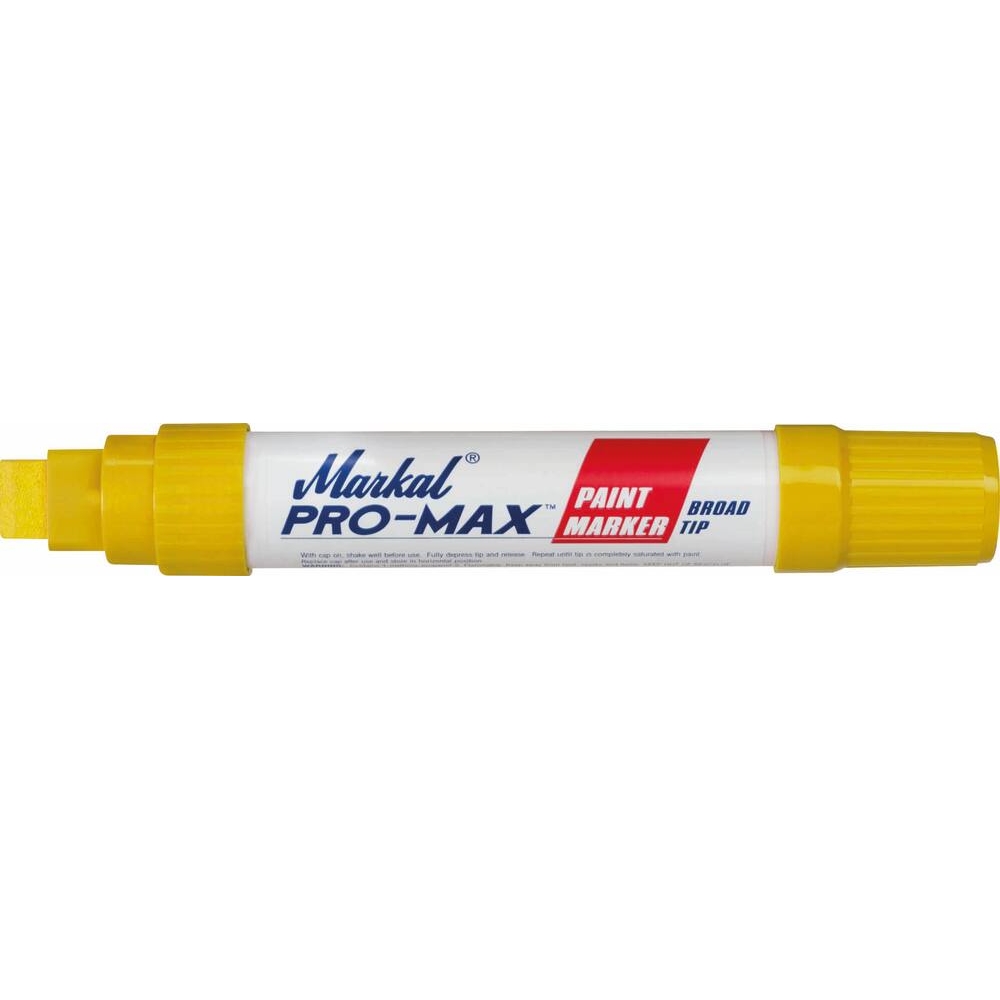 Feutre à peinture liquide permanent jaune pointe extra large MARKAL - 08736