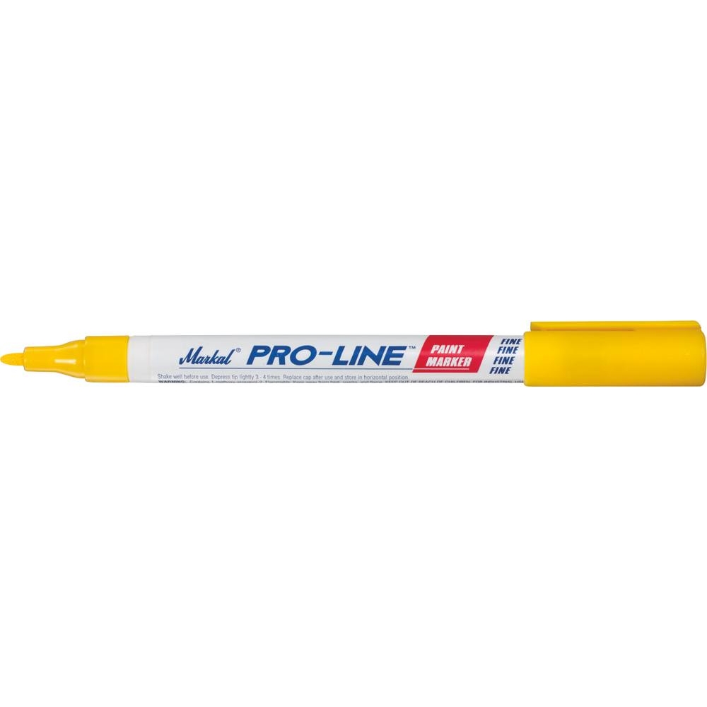 Feutre à peinture liquide permanent jaune pointe extra fine MARKAL - 08740