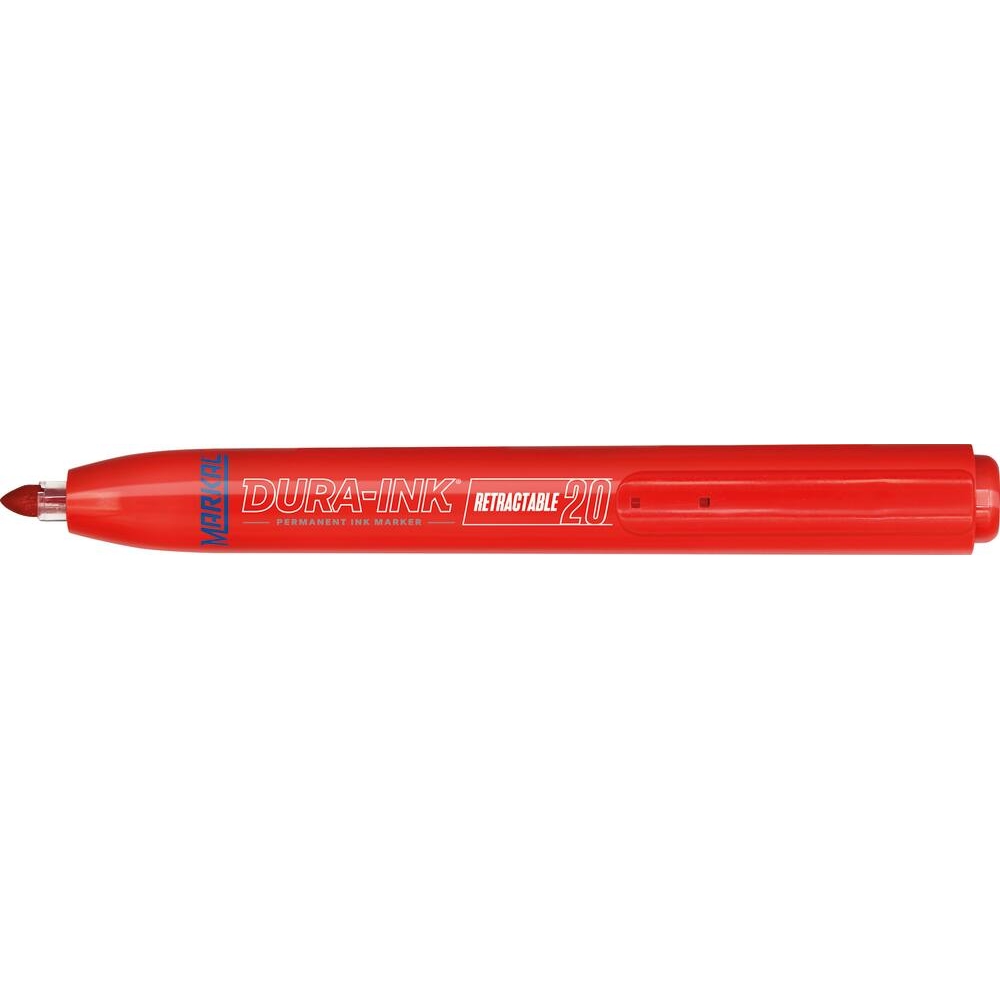Marqueur indélébile rouge pointe conique 1,5mm rétractable MARKAL - 08770