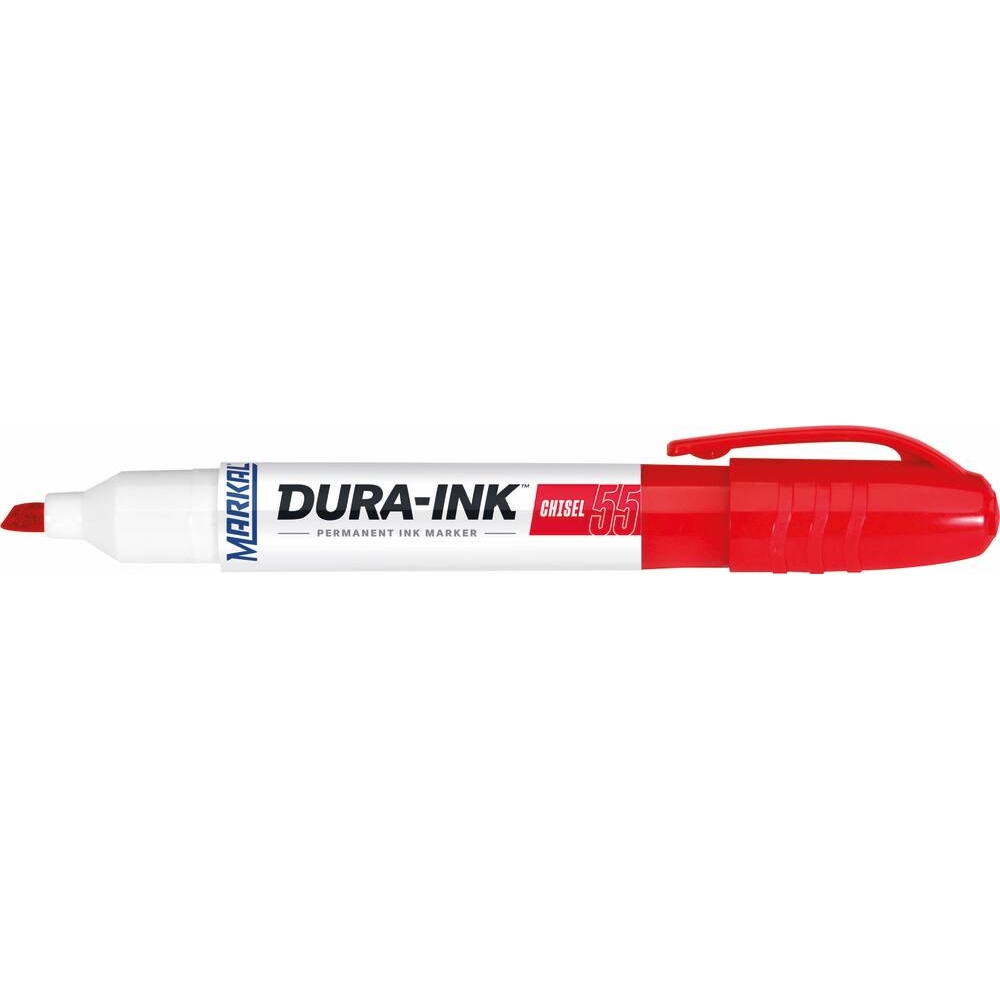 Marqueur indélébile rouge pointe biseauté 1,5 à 4,5mm MARKAL - 08772