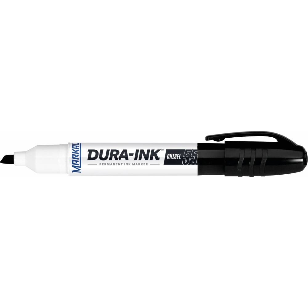 Marqueur indélébile noir pointe biseauté 1,5 à 4,5mm MARKAL - 08774