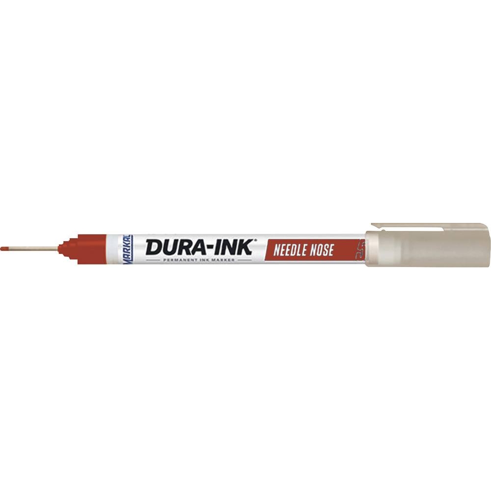 Marqueur indélébile rouge pointe fine 1mm et longue MARKAL - 08789