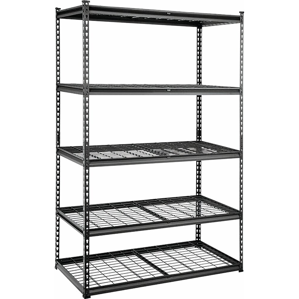 Etagère rayonnage d'atelier à emboîter 4 tablettes grillagées 1670x910x450mm max 800kg STILKER - 09009