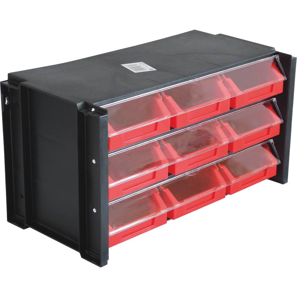 Module de rangement 9 boîtes à bec 102x170x50mm avec vitre transparente TAYG - 09010