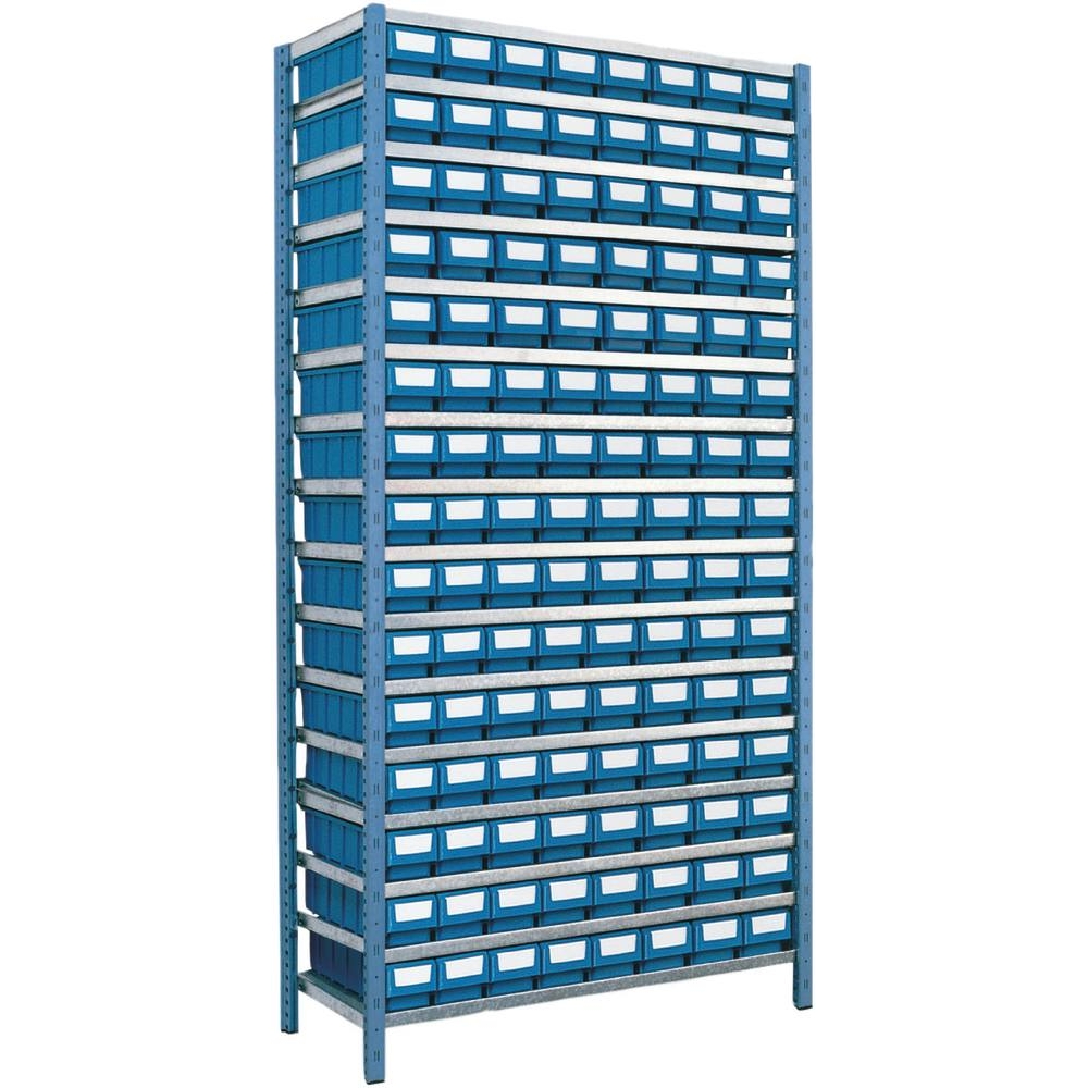 Etagère avec 120 boîtes à bec et 360 séparations 2000x1000x320mm TAYG - 09051