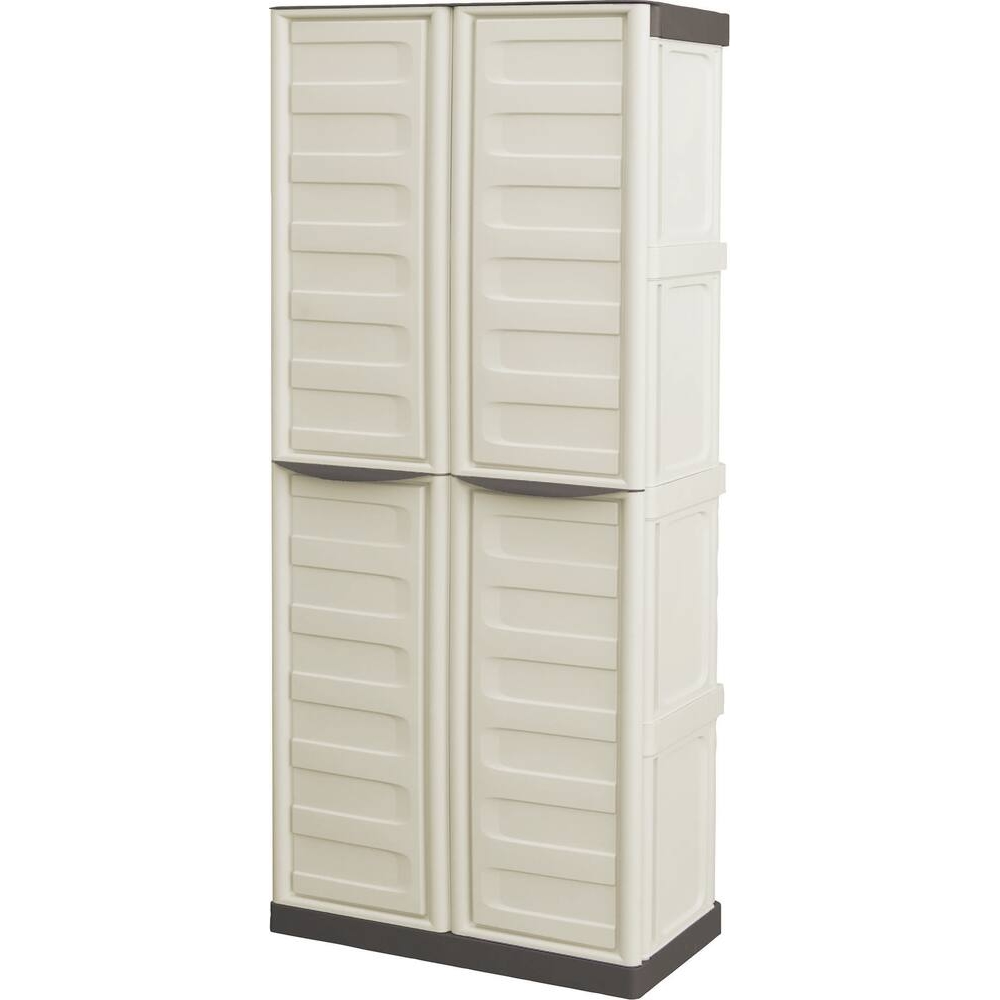 Armoire PVC 2 portes et 3 étagères 700x390x1655mm - 09082