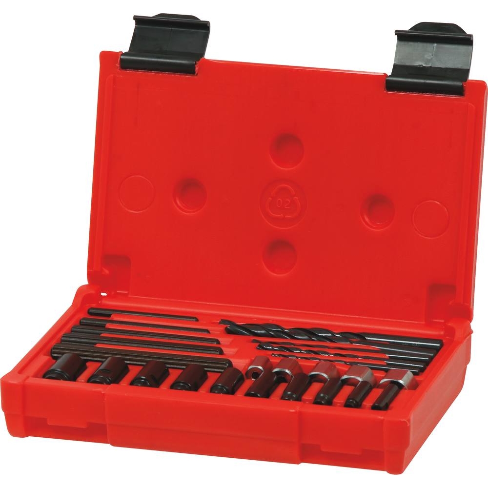 Extracteur de vis cassée intérieur/extérieur 5 à 16mm - coffret de 25 pcs DRAKKAR TOOLS - 09168