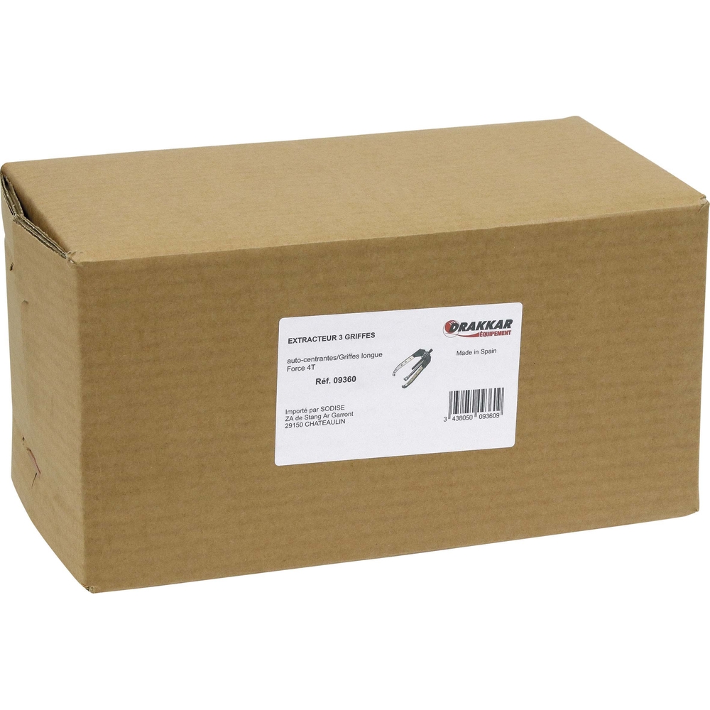 Extracteur auto centrant 3 branches 4t DRAKKAR EQUIPEMENT - 09360