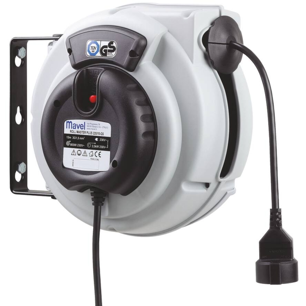 Enrouleur électrique automatique HO7RN-F 10m 3G2,5mm² 230V MAVEL - 09442