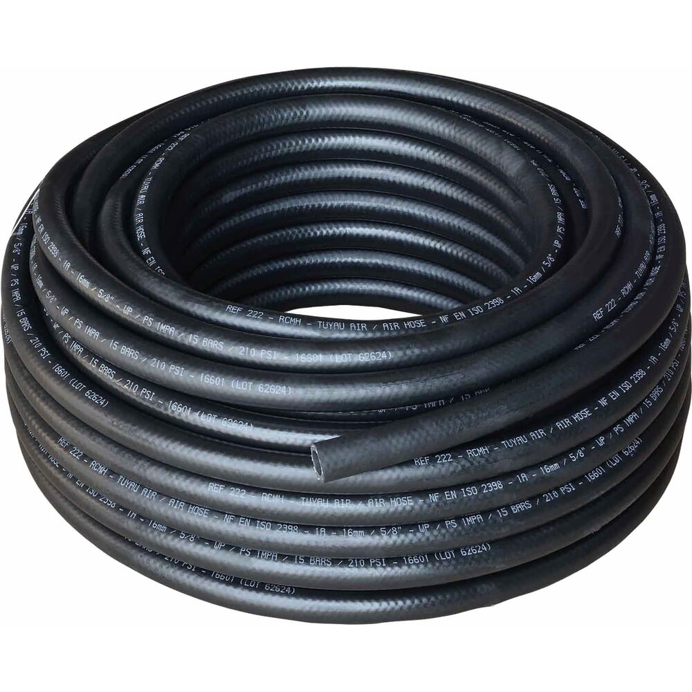 Tuyau air comprimé en caoutchouc 15 bar 8x16,5mm 20m DRAKKAR - 09507