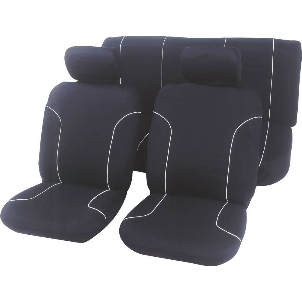 Housse de siège noire - 6 pcs - 09610
