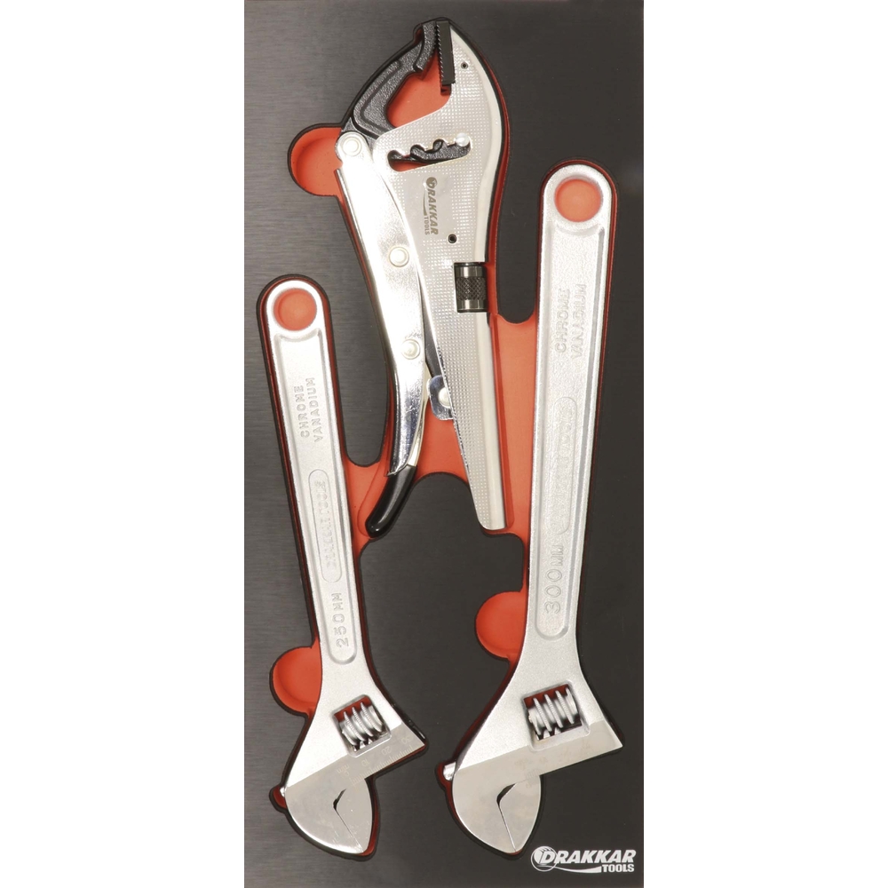 Module mousse finition metal cles a molette DRAKKAR TOOLS - 09709