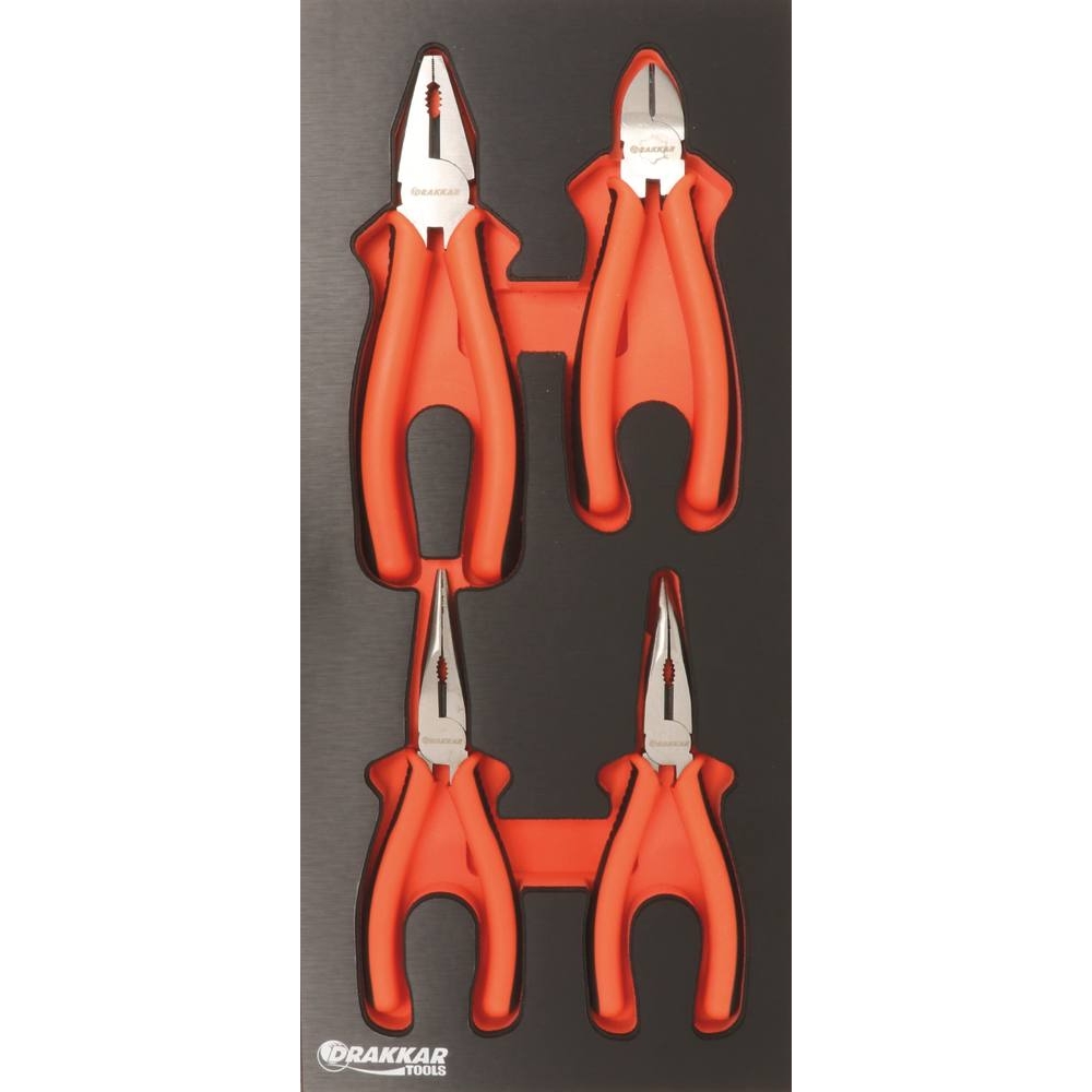 Module mousse 395x178mm métal pinces - 4 pcs DRAKKAR TOOLS - 09712