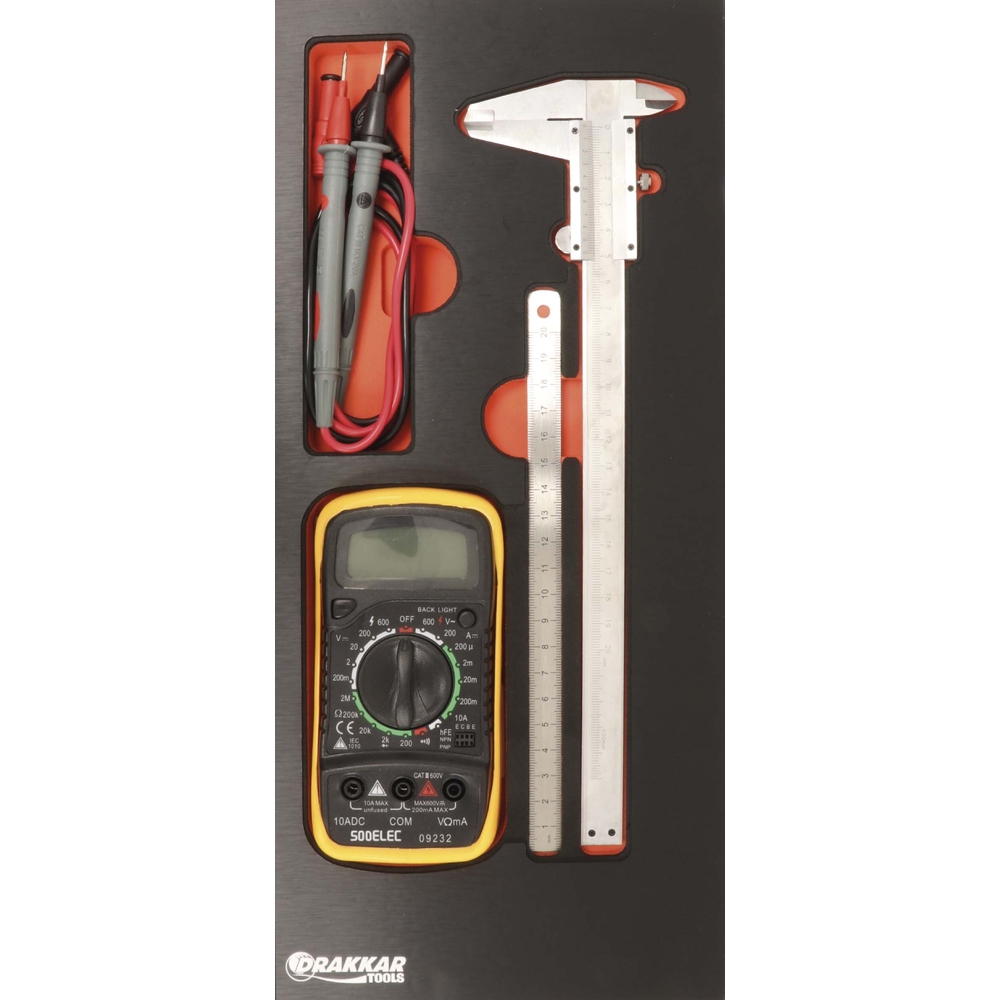 Module mousse finition metal mesures DRAKKAR TOOLS - 09719