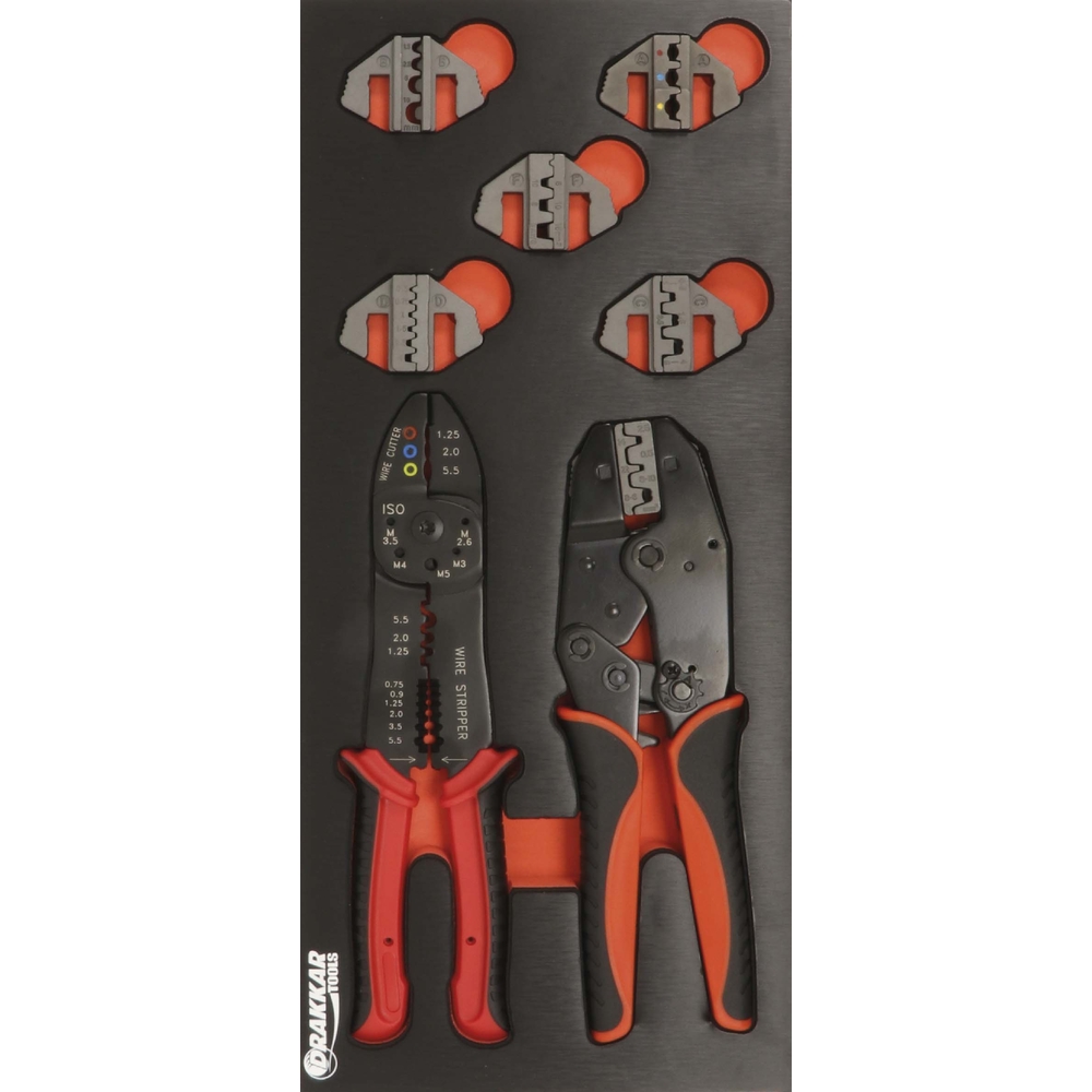 Module mousse finition metal pinces a sertir DRAKKAR TOOLS - 09723