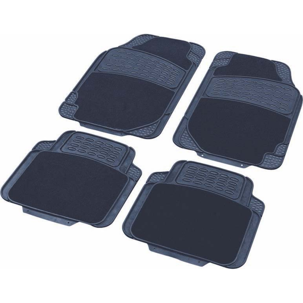 TAPIS CAOUTCHOUC + MOQUETTE X4PCS - 09730