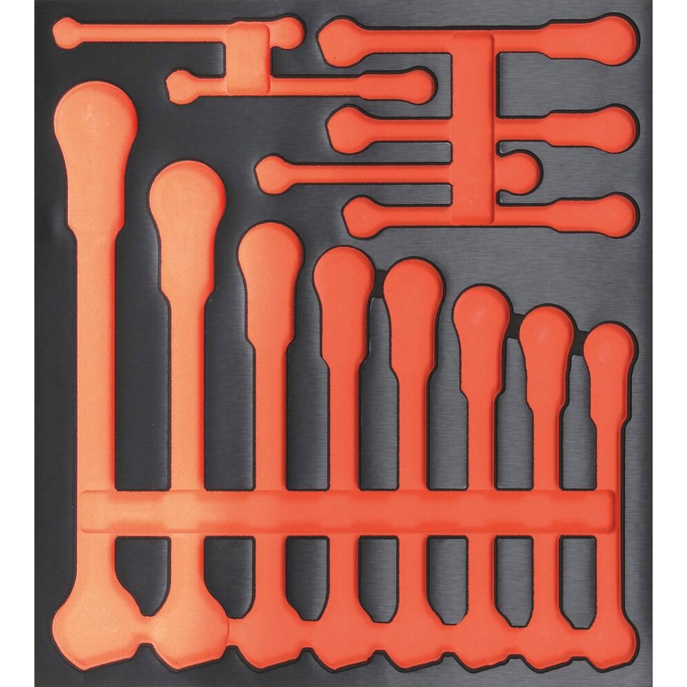 Module mousse 395x356mm métal vide pour clés à cliquet articulées DRAKKAR TOOLS - 09736