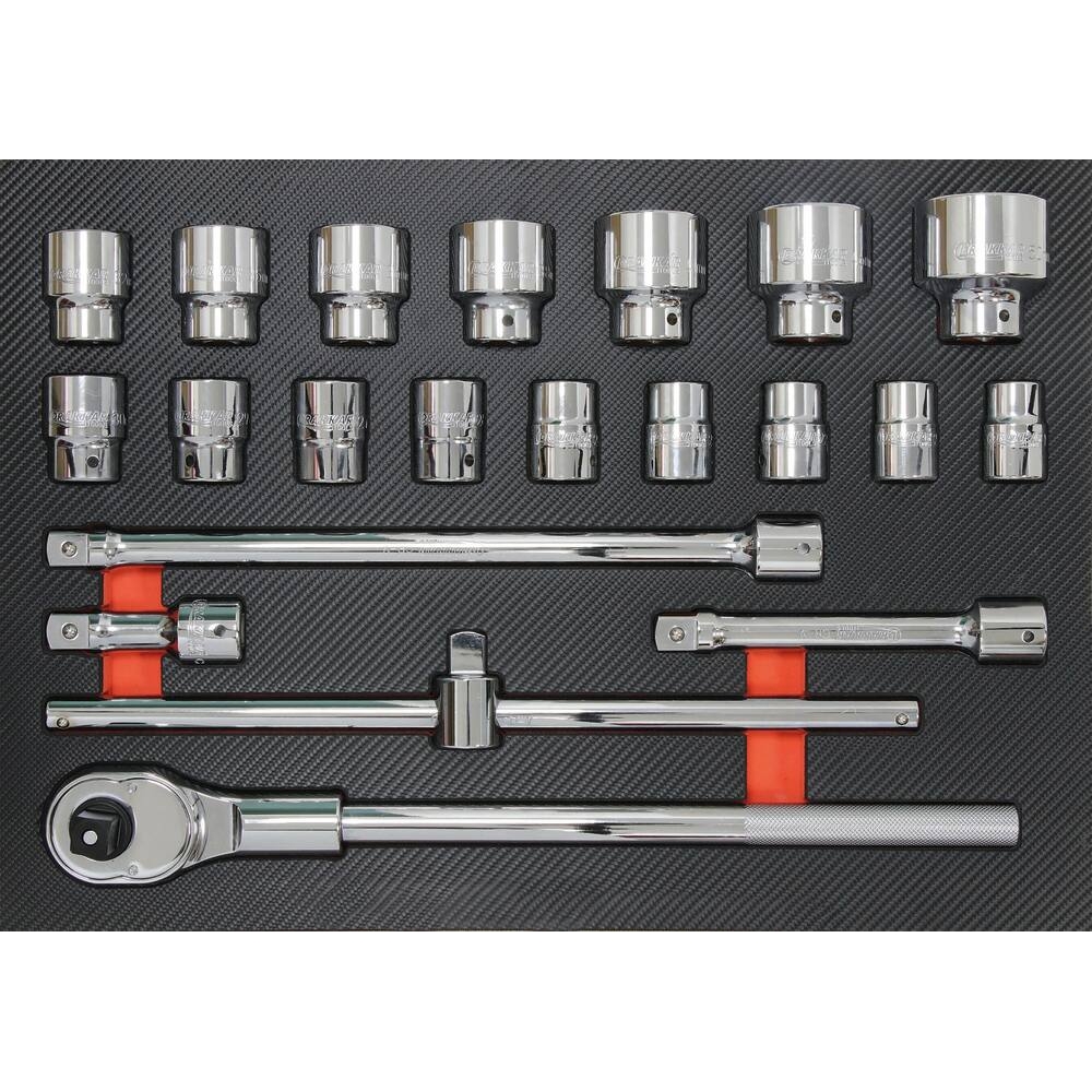 Module mousse 567x402mm carbone douilles/cliquet 3/4